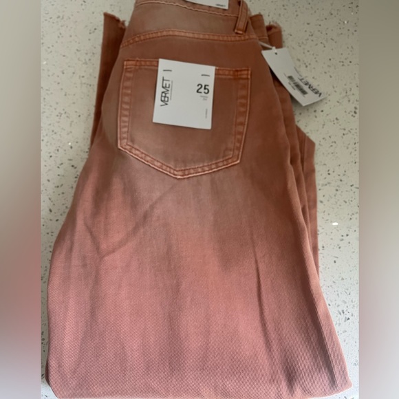 vervet los angeles Denim - NWT Vervet Lis Angeles blush tangerine distressed jeans